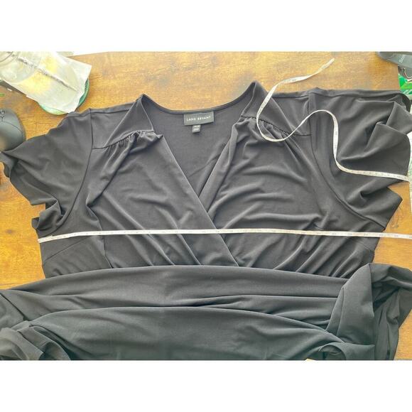 Lane Bryant Womens Black 26/28 Pullover V Neck Pockets Office Wear Dress - Picture 5 of 7